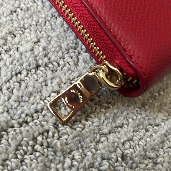 Red Coach Wallet - Picture 3 of 5